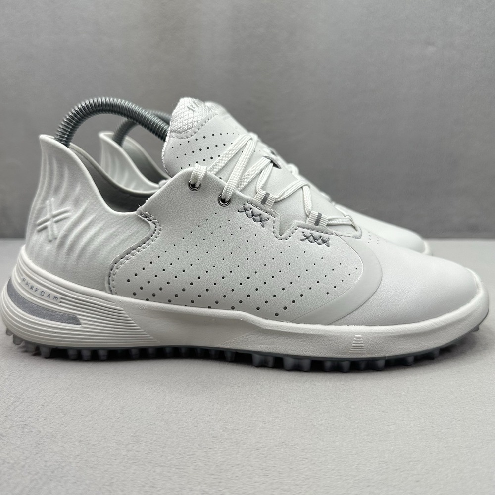 PAYNTR X 007 Womens Size 7 Golf Shoes Bone White / Silver Spikeless NEW